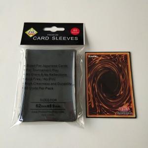 Japansk liten storlekYugioh kortdäckskydd Matt spelkortshylsa 62X89mm